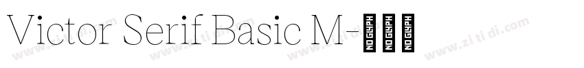 Victor Serif Basic M字体转换